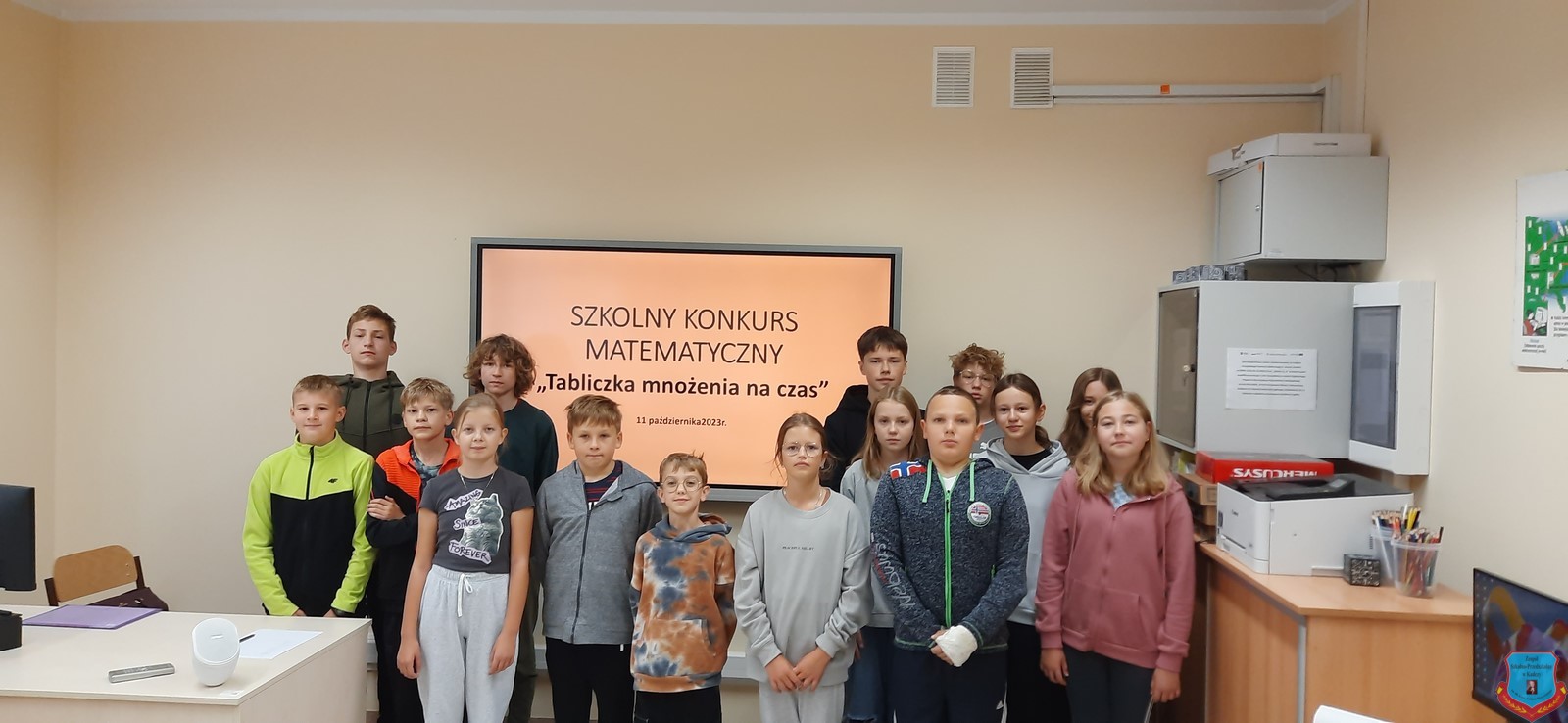 Szkolny Konkurs Matematyczny -grupa uczestników konkursu