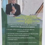 Afisz informujący o spotkaniu z Profesorem Bolesławem Faronem