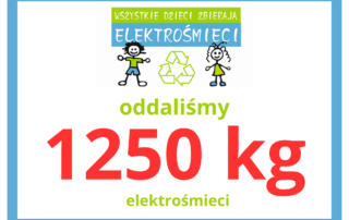 Plakat akcji "Wszystkie dzieci zbierają elektrośmieci"