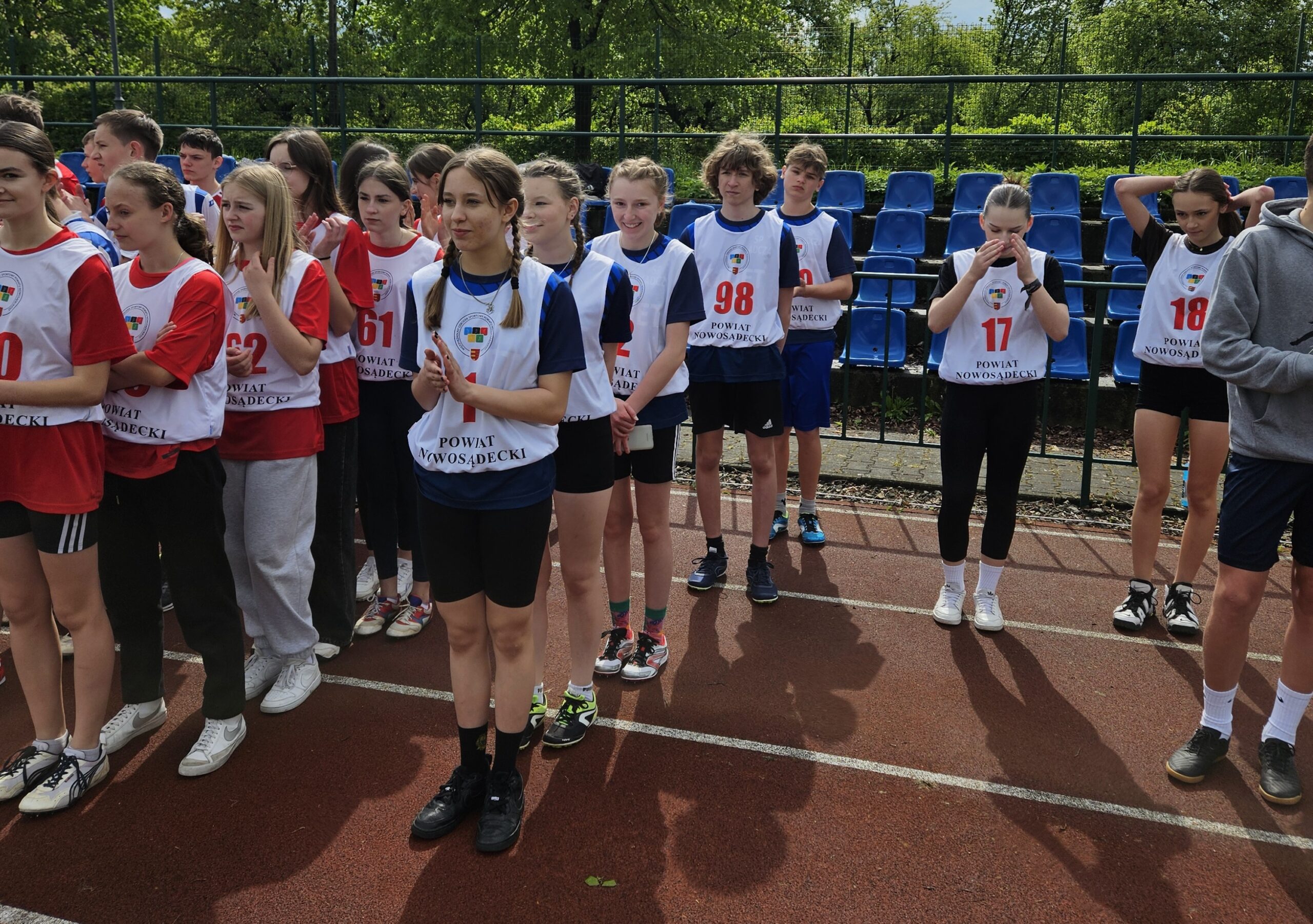 Drużyny biorące udział w Powiatowych zawodach Lekkoatletycznych