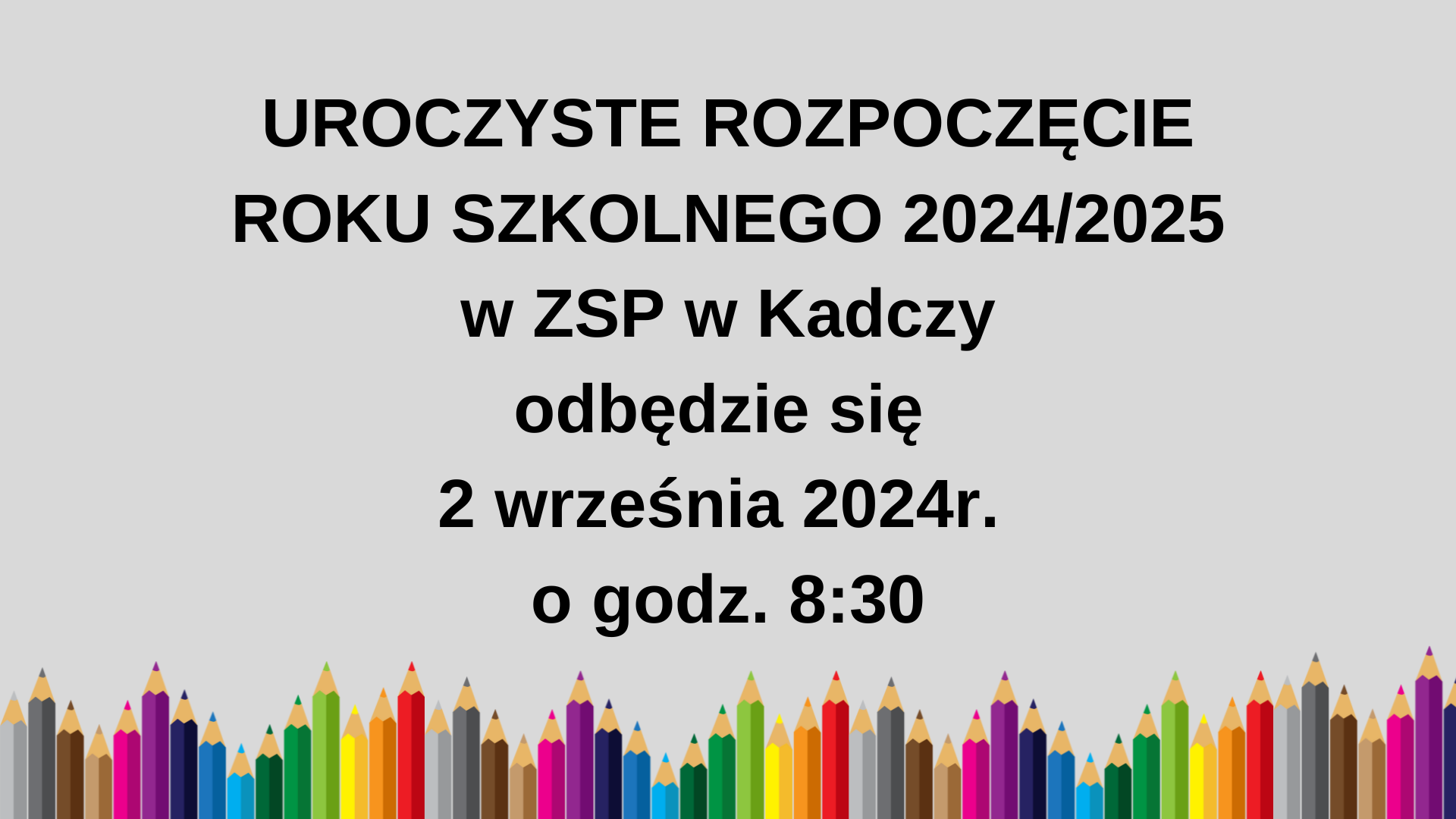 Rozpoczęcie roku informacja