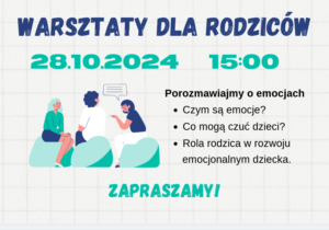 Zaproszenie na warsztaty dla rodziców