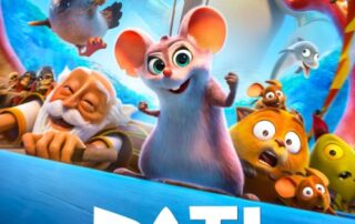 Plakat, promujący film "Pati i klątwa Posejdona".