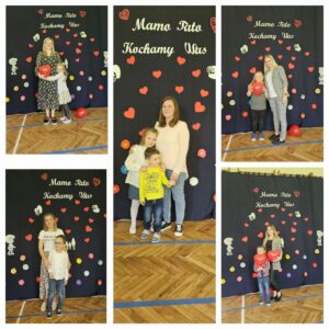 Dzieci ze swoimi mamami.