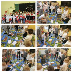 Kolaż zdjęć z Dnia mamy i Taty.