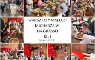 Warszaty Małego Kucharza w Da Grasso Łącko z udziałem klasy I.