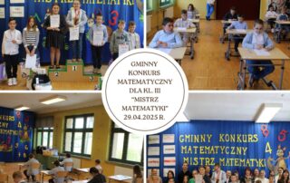 Gminny Konkurs Matematyczny „Mistrz Matematyki”