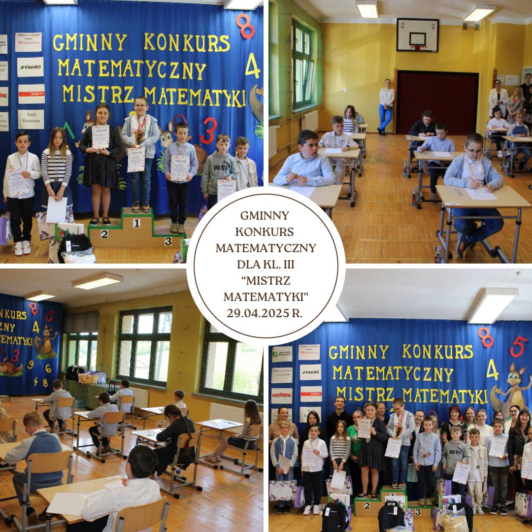 Gminny Konkurs Matematyczny „Mistrz Matematyki”
