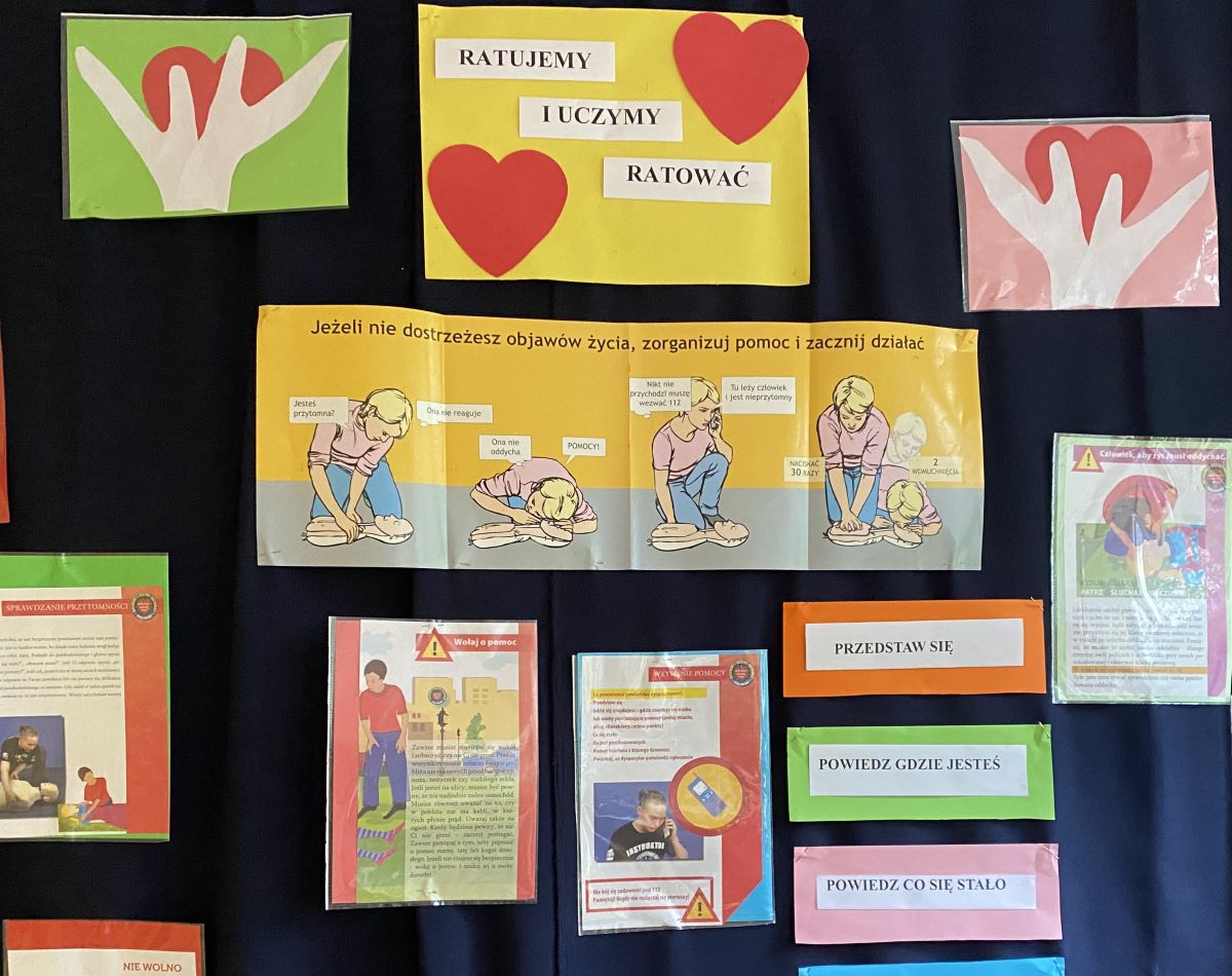 Gazetka tematyczna - pomoc przedmedyczna.