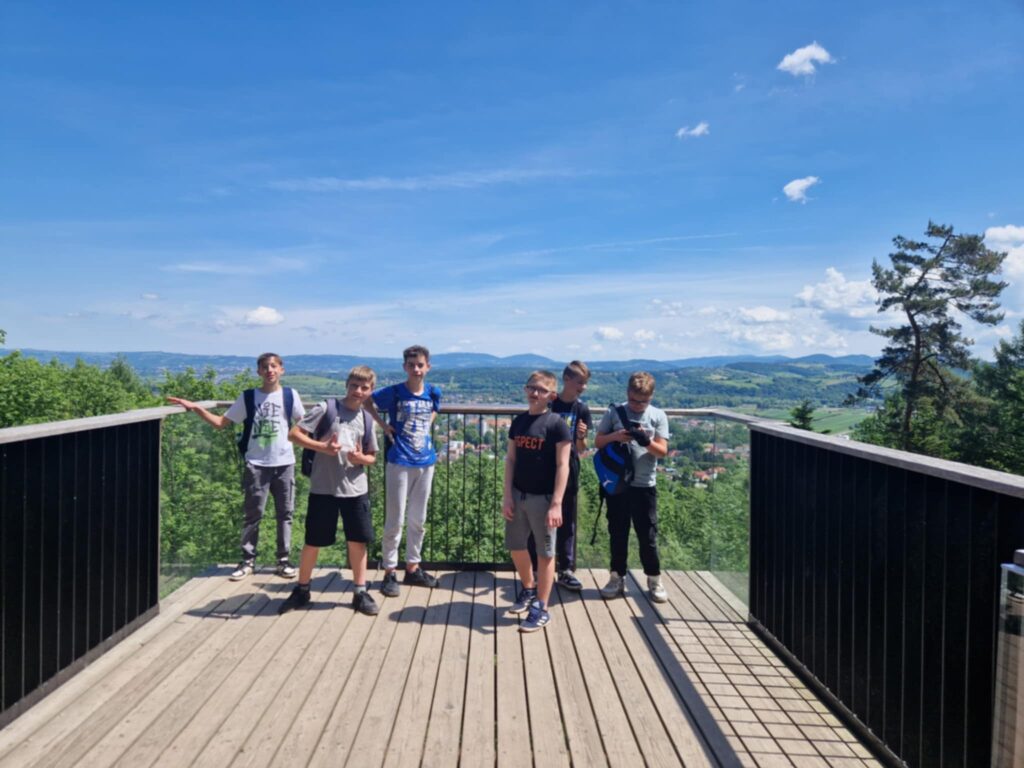 Uczniowie klasy VIa podczas Dnia Dziecka