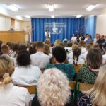 Rozpoczęcie uroczystości - przemawia pani dyrektor