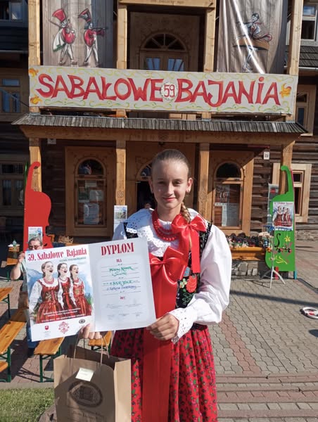 Milena Klimek z dyplomem