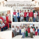 Uczniowie ubrani w barwy wybranych flag - kolaż zdjęć klasowych kl. 2, 4 i 6