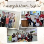 Uczniowie ubrani w barwy wybranych flag - kolaż zdjęć klasowych kl. 5, 7 i 8