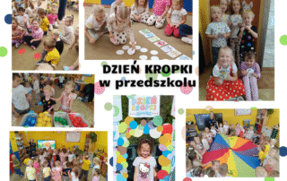 Aktywności w ramach Dnia Kropki w przedszkolu