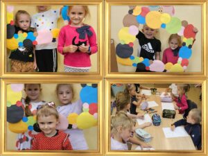 Dzieci podczas zabawy w Dniu Kropki.