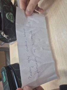 Zadanie, jakie uczniowie mieli do wykonania.