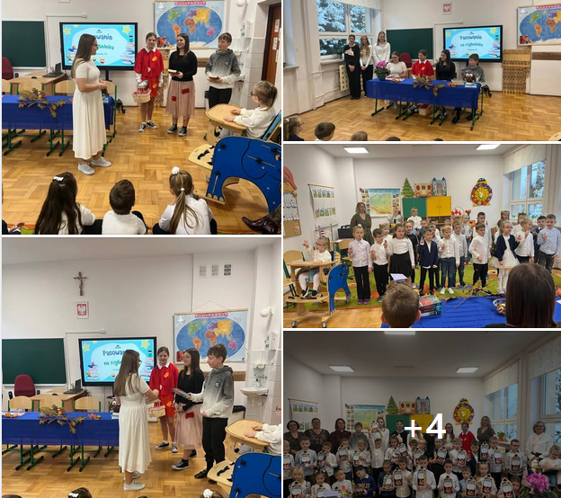 Pasowanie na czytelnika uczniów klasy pierwszych