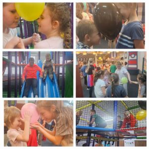 Uczniowie podczas zabawy andrzejkowej.