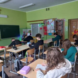 Uczniowie podczas konkursu.