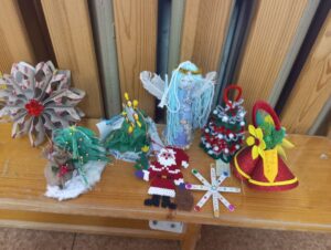 Nagrodzone ozdoby choinkowe.