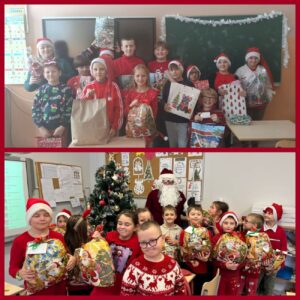 Mikołajki klasowe, klasy IV i II.