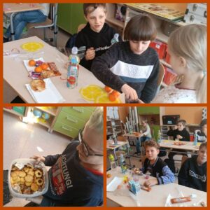 Andrzejkowy poczęstunek.