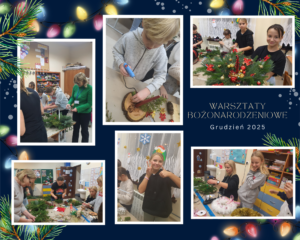 Kolaż zdjęć przedstawiający uczestników warsztatów