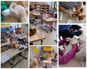 Uczniowie podczas zajęć.