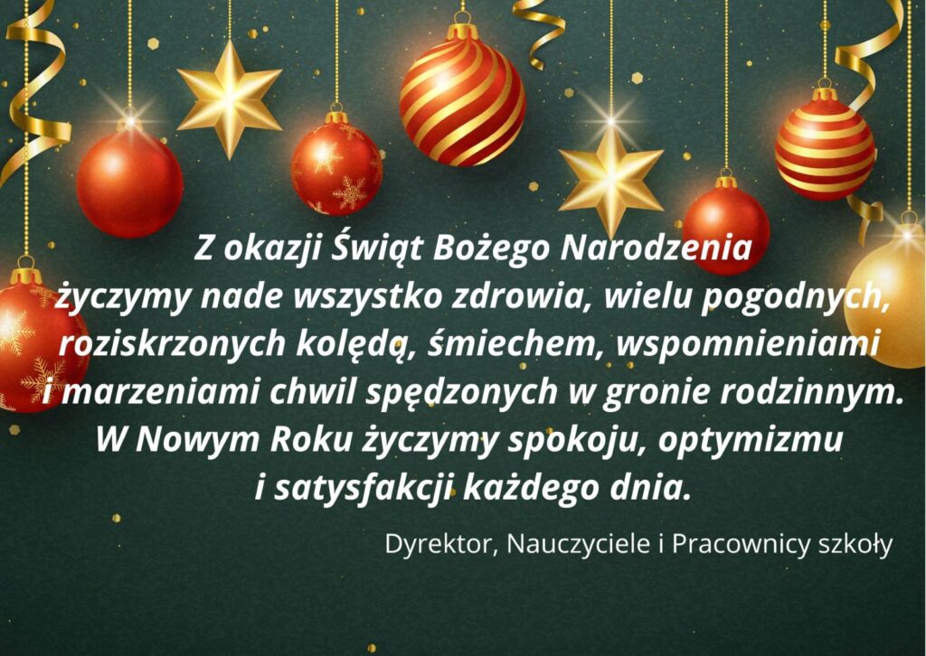 Życzenia świąteczne.