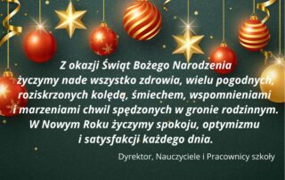 Życzenia świąteczne.