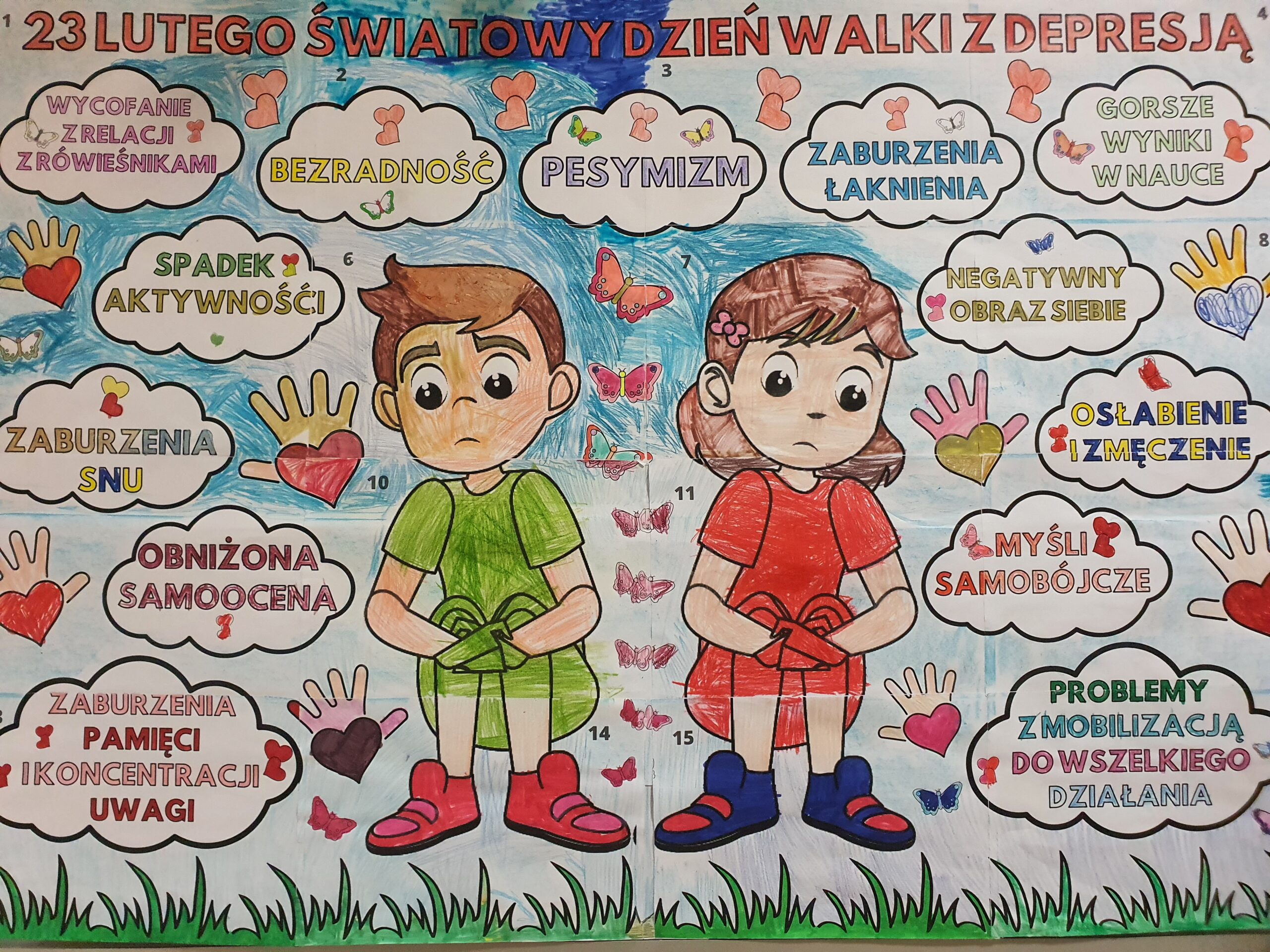 Plakat przygotowany przez uczniów