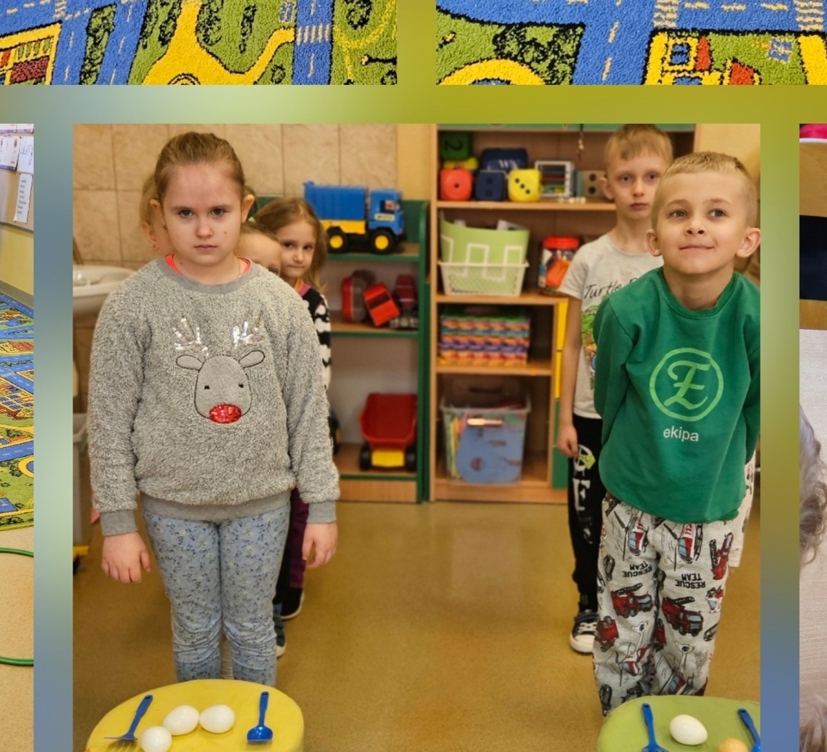 Dzieci podczas zajęć.