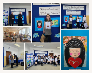 Kolaż zdjęć przedstawiający uczestników konkursu