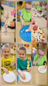 Kolaż zdjęć dzieci z oddziału przedszkolnego.