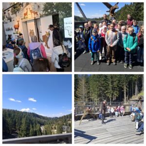 Uczniowie podczas wycieczki.