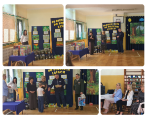 Kolaż zdjęć przedstawiający uczestników uroczystości