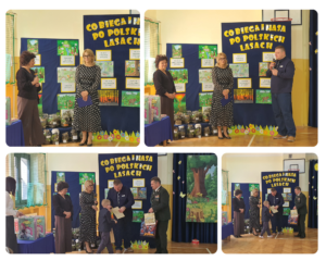 Kolaż zdjęć przedstawiający uczestników uroczystości