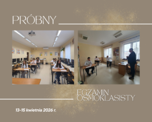 Uczniowie podczas próbnego egzaminu