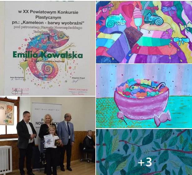 XX Powiatowy Konkurs Plastyczny pn. Kameleon