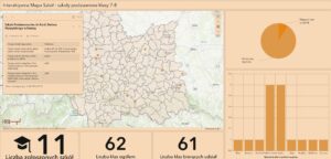 Mapa wyróżnionych szkół
