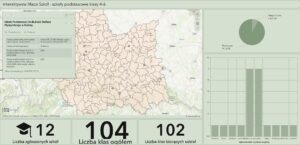 Mapa wyróżnionych szkół
