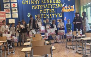 Uczestnicy konkursu matematycznego.